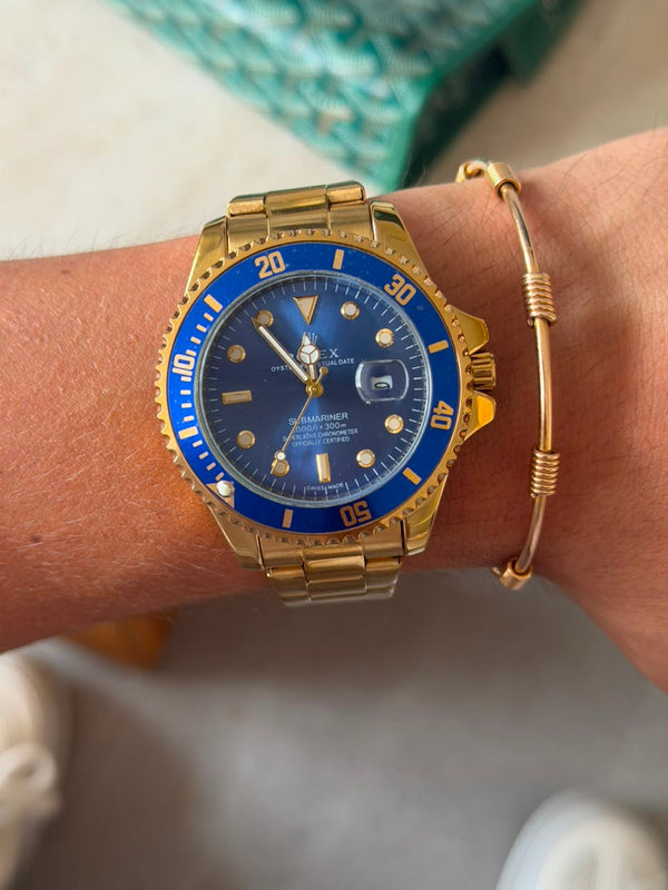 Rlx 2026 Submariner Dorado Tablero Azul
