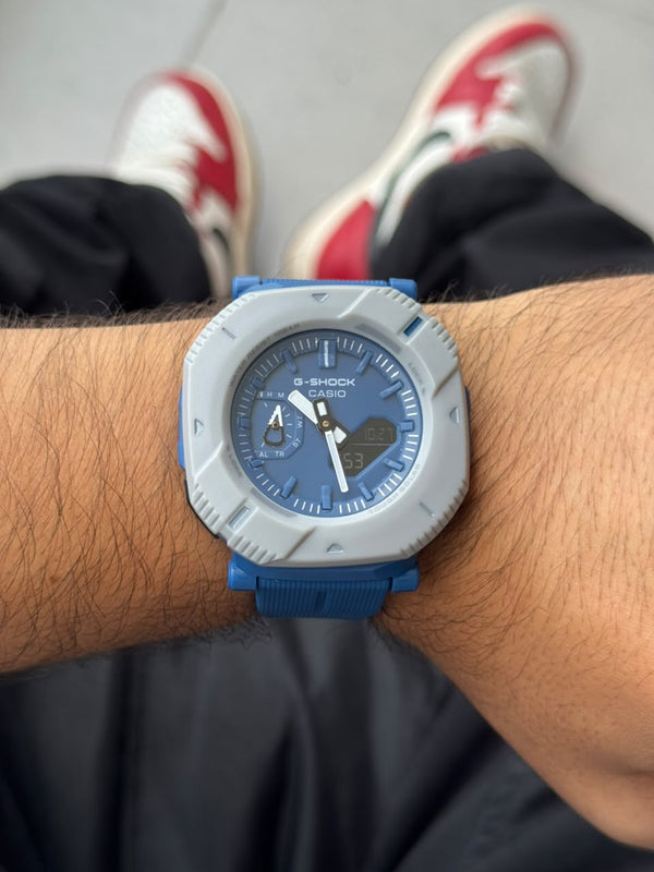 G-shck 066 Azul Tablero Azul Plateado