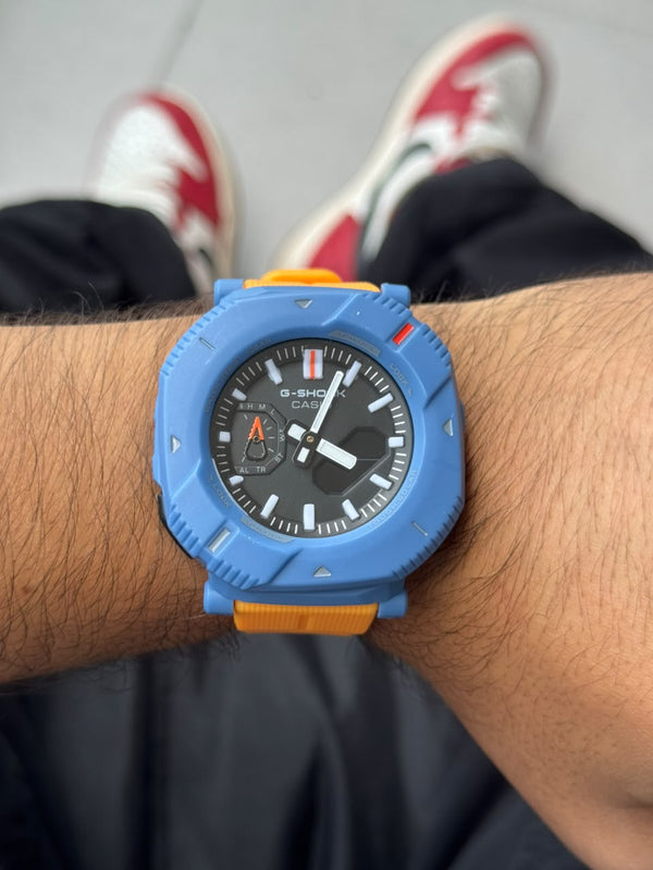 G-shck 066 Naranja Tablero Negro Azul