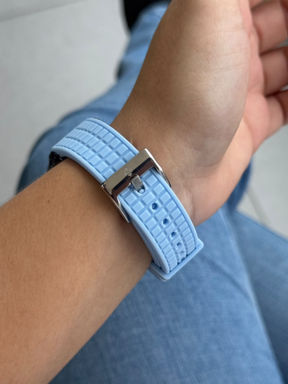 Ptk Mujer 2026 Goma Azul Cielo Tablero Azul Cielo Plateado