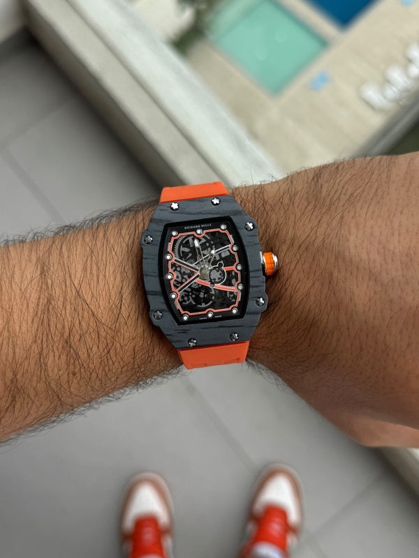 Rchrd Mll 2027 Ed Carbón Goma Naranja Tablero Negro