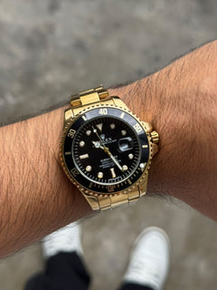 Rlx GMT 2 Oro Rosa Tablero Negro Bisel Negro