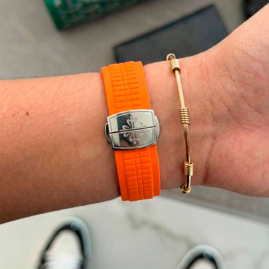 Ptk 2026 Goma Naranja Tablero Negro Plateado